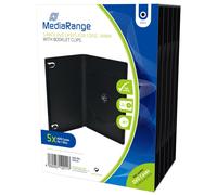 MEDIARANGE BOX30 - DVD 5 Way Jewel Cases - Holds 1 Disc Pack of 5 - Black