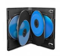 MediaRange BOX35-6 - Custodie per CD, DVD e Blu Ray da 6 posti con tasca traspar