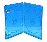 MediaRange BOX39-2-50 Blu-Ray Case 2dischi Blu, Trasparente Custodia CD/Dvd - NU