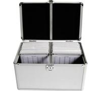 MediaRange BOX75 Valigetta per CD 200 CD/DVD/Blu-ray Alluminio Argento 1 pz. (