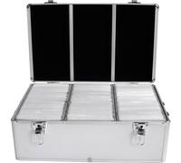MediaRange BOX77 Valigetta per CD 500 CD/DVD/Blu-ray Alluminio Argento 1 pz. (