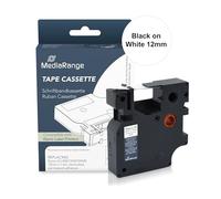 MediaRange Plastic Label Tape Cassette, For/Replaces Dymo D1/45013/S0720530, Per