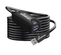 MediaRange Cavo di prolunga USB attivo, 1 amplificatore, USB 3.0, velocità di trasferimento dati 5 Gbps, 5 m, nero