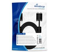 MediaRange - Cavo SVGA con anima in ferrite, VGA/VGA, 3 m, colore: Nero