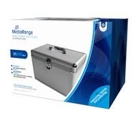 MediaRange BOX75 custodia CD/DVD Valigetta rigida 200 dischi Argento