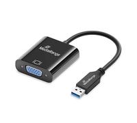 MediaRange Convertitore video da USB-A 3.0 a VGA (HD15), 20 cm, nero