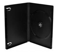 50 Custodie Media Range 14mm plastica DVD CD singola macchinabile Nero BOX11-M