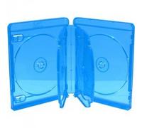 MediaRange Custodie Blu-Ray per 6 Dischi, 22 mm, Machine-Pack-Quality, Blu, Transparente, 5 Pezzi