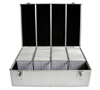 MediaRange DJ Case valigia 1000 discs alluminio-silver bustine sospese BOX78
