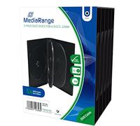MediaRange BOX35-6 - Custodie per CD, DVD e Blu Ray da 6 posti con tasca traspar