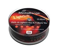 MediaRange Dvd-R 4.7GB Lightscribe - Confezione da 25