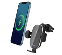 MediaRange Inductive Car Fast Charging Station - Car Mobile Phone Holder with Ch