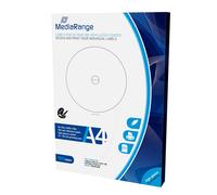 MediaRange Labels for CD DVD+BD 15-118 mm High-Gloss Pack of 100