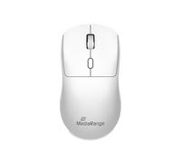 MediaRange Mouse ottico a 4 tasti con ruota di scorrimento e pulsante DPI, 1.000-1.600 DPI, simmetrico, bianco