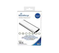 MediaRange 813058 disco rigido esterno usb type-c 480 gb argento mr1102