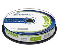 MediaRange MR452 Confezione Dvd-R, Argento