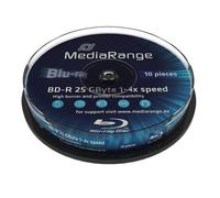 MediaRange MR499 disco vergine Blu-Ray BD-R 25 GB 10 pz (MediaRange - BD-R x 10 - 25 GB - lagri) NEW