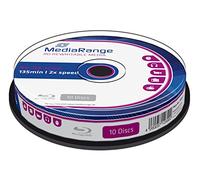 20 PZ MEDIARANGE Blu ray vergini BD-RE 25GB 1-2X CAKE 10 RISCRIVIBILI MR501