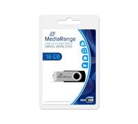 MediaRange MR910 Swivel USB Pen Drive, 16 GB, USB 2.0