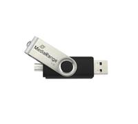 MediaRange MR930 - 8GB USB Mobile 2 in 1 OTG 8GB USB 2.0 Type-A Argento | USB-A e Micro-USB OTG, Plug & Play, per Windows, macOS e Linux
