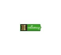 MediaRange USB nano flash drive stick paper-clip VERDE, 32GB - MR977