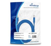MediaRange MRCS150 5m USB A USB B Male Male Blue USB Cable - USB Cables (5 m, USB A, USB B, 3.0 (3.1 Gen 1), Male/Male, Blue)