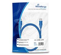 MediaRange MRCS151 1.8m USB A USB A Male Female Blue USB Cable - USB Cables (1.8 m, USB A, USB A, 3.0 (3.1 Gen 1), Male/Female, Blue)