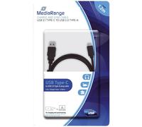 MediaRange MRCS160 Charging and Data Cable 1.2m USB 3.1 Type C Black