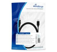 MediaRange MRCS182 Charging and Data Cable 1.8 m USB 3.0 Type C Black