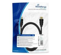 MediaRange MRCS195 cavo HDMI 1 m HDMI tipo A [Standard] Nero (MediaRange HDMI High Speed Ethernet An)