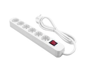 Mediarange Mrcs206 Strip Alimentazione, Bianco