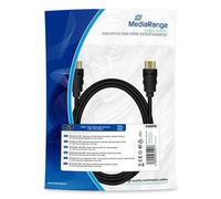 Mediarange 813132 mrcs210 - cavo di collegamento hdmi, 2 m, 10,2 gb, colore: nero