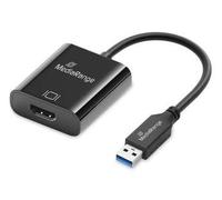 MediaRange MRCS232 - Convertitore audio e video da USB-A a Hdmi, 20 cm, colore: Nero