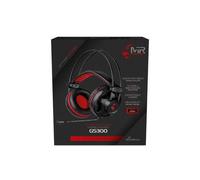 MediaRange MRGS300 cuffia e auricolare Cablato A Padiglione Giocare USB tipo A Nero Rosso (MediaRange Gaming Series GS300 - hea