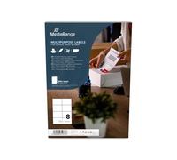 MediaRange MRINK145 etichetta autoadesiva Permanente Bianco 400 pz (Etiketten MediaRange wei 105x74mm 40) NEW