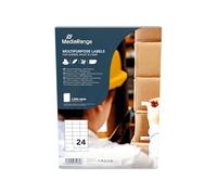 MR INK149 - Etichette universali, 70 x 37 mm, 1200 pezzi, bianco