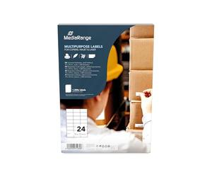 Mediarange Mrink149 Etichetta Autoadesiva Bianco Permanente 1200 Pezzo(I)