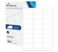 MediaRange MRINK150 etichetta autoadesiva Permanente Bianco 1200 pz (MediaRange MRINK150 - etiketter til fl) NEW