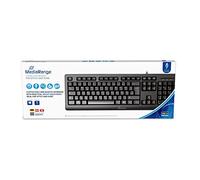 MediaRange MROS109 Tastiera Qwertz nero con cavo - NUOVO