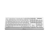 MEDIARANGE MROS110 Full-size (100%) Cablato USB QWERTZ Bianco 450 x 149 x 25.5mm