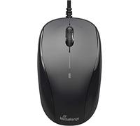 MediaRange MROS213 Mouse ottico con cavo mouse da viaggio compatto nero/grigio
