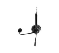 MEDIARANGE MROS304 Cuffia Padiglione auricolare Ufficio/Call center Nero Argento
