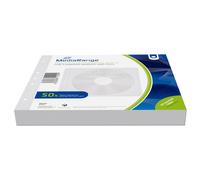 MEDIARANGE Non-woven for 2 Discs White Pack of 50