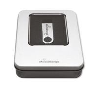 MediaRange Scatola di immagazzinaggio di alluminio argento BOX901 per USB Chiave