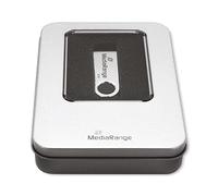 MediaRange Scatola di immagazzinaggio di alluminio argento BOX901 per USB Chiavetta USB