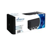 MediaRange - Scatola per cavi, 318 x 126 x 135 mm, colore: Nero