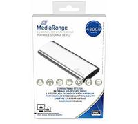 MediaRange SSD esterno 480 GB USB-C 480 GB, argento