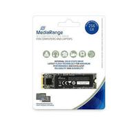 Mediarange 813061 disco rigido interno m.2 2280, sata 6 gb/s, 256 gb, nero