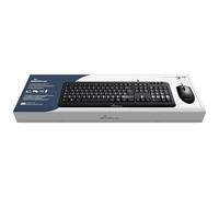 MediaRange Tastiera cablata e mouse ottico a 3 tasti, QWERTY (GR), nero