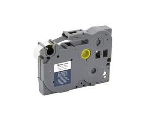 MediaRange TZ-231/TZe-231 - Cassetta Portadocumenti, in plastica, Permanente, 12 mm, 8 m, Colore: Nero/Bianco